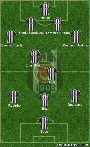 Besiktas JK Formation 2010