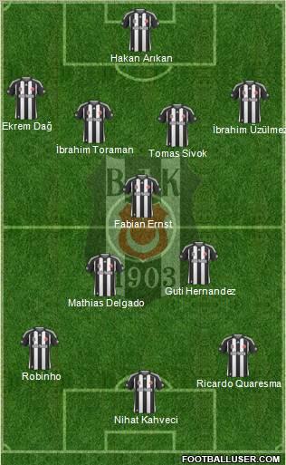 Besiktas JK Formation 2010