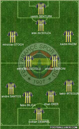 Fenerbahçe SK Formation 2010