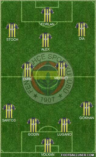 Fenerbahçe SK Formation 2010