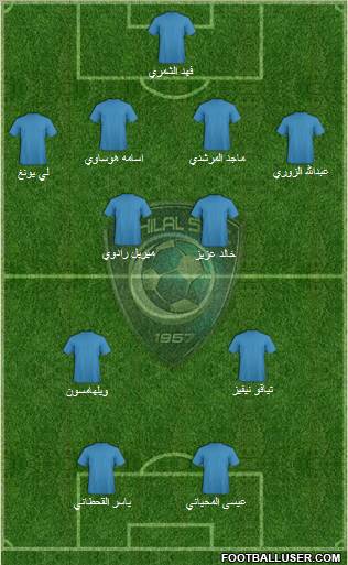 Al-Hilal (KSA) Formation 2010