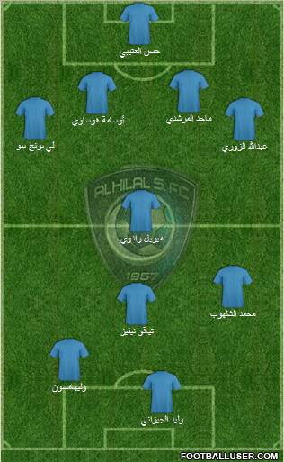 Al-Hilal (KSA) Formation 2010