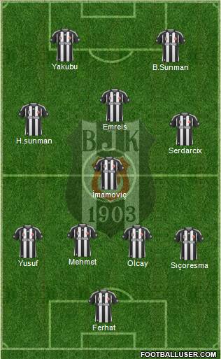 Besiktas JK Formation 2010
