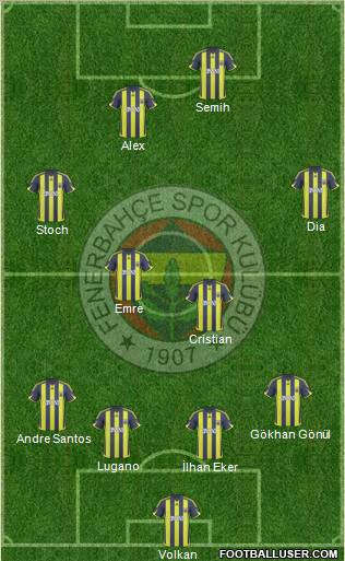 Fenerbahçe SK Formation 2010