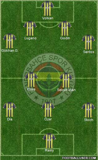 Fenerbahçe SK Formation 2010