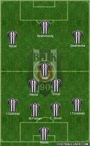 Besiktas JK Formation 2010
