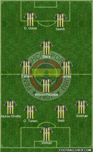 Fenerbahçe SK Formation 2010