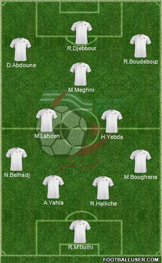 Algeria football formation