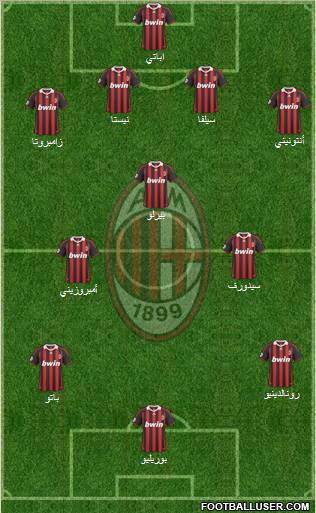 A.C. Milan football formation