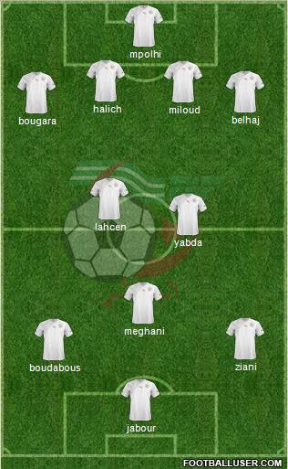 Algeria football formation