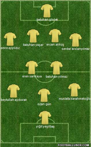 Football Manager Team football formation