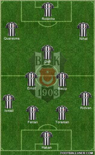 Besiktas JK Formation 2010
