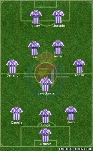 R. Valladolid C.F., S.A.D. football formation