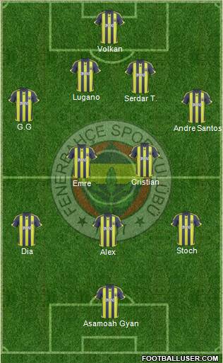 Fenerbahçe SK Formation 2010