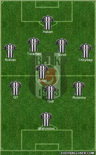 Besiktas JK Formation 2010