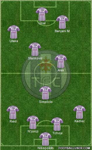 Toulouse Football Club 4-3-3 football formation