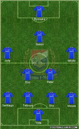 Yokohama F Marinos Formation 2010
