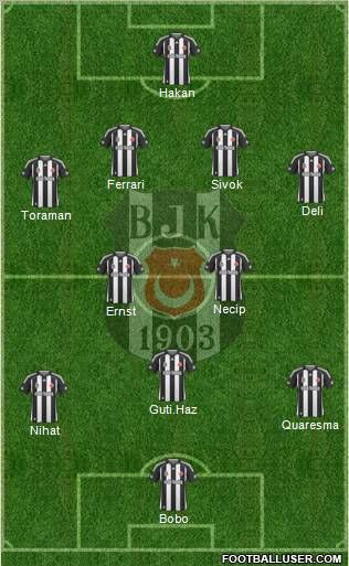 Besiktas JK Formation 2010