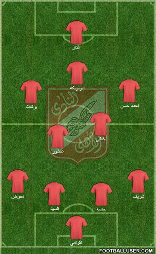 Al-Ahly Sporting Club Formation 2010