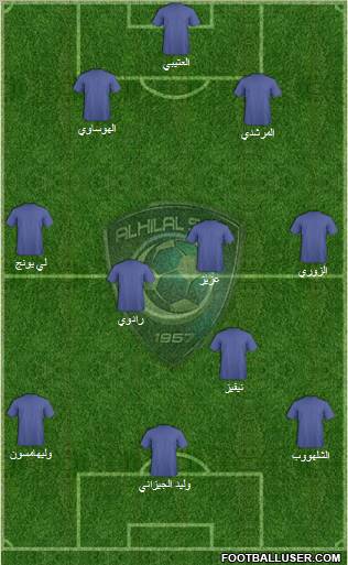 Al-Hilal (KSA) Formation 2010