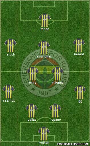 Fenerbahçe SK Formation 2010