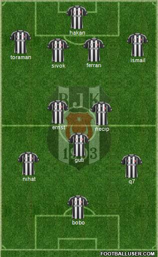 Besiktas JK Formation 2010