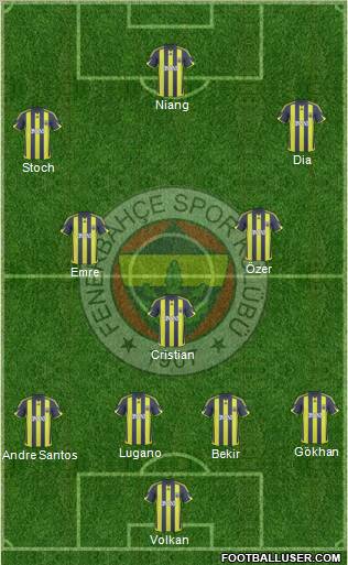 Fenerbahçe SK Formation 2010