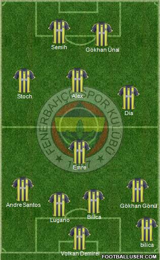 Fenerbahçe SK Formation 2010