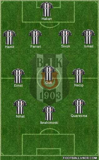 Besiktas JK Formation 2010