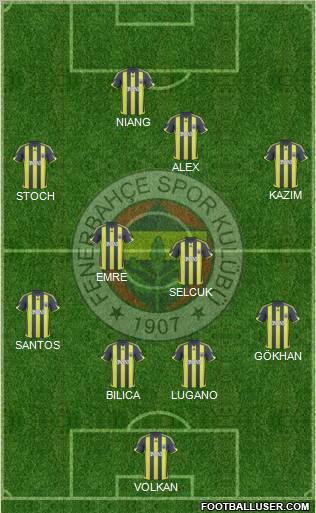 Fenerbahçe SK Formation 2010