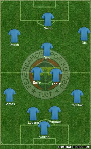 Fenerbahçe SK Formation 2010