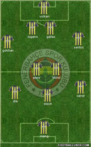 Fenerbahçe SK Formation 2010