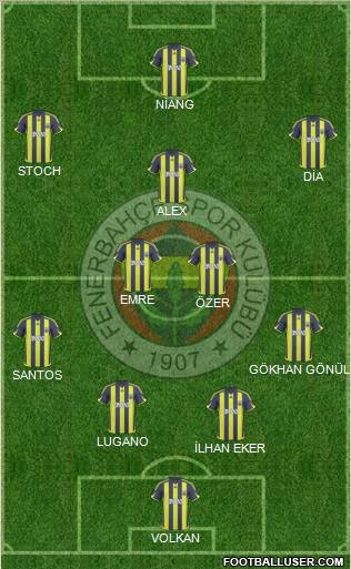 Fenerbahçe SK Formation 2010