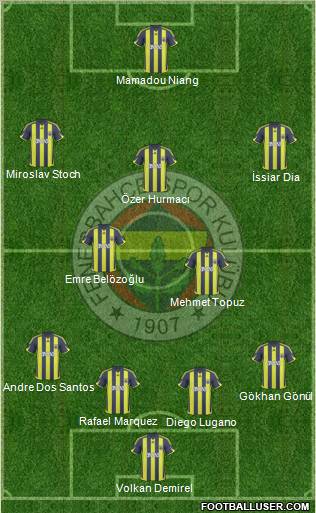 Fenerbahçe SK Formation 2010