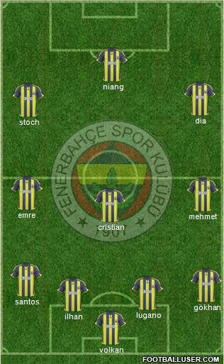 Fenerbahçe SK Formation 2010