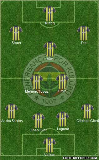 Fenerbahçe SK Formation 2010