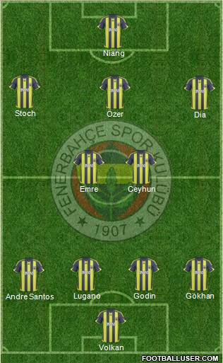 Fenerbahçe SK Formation 2010