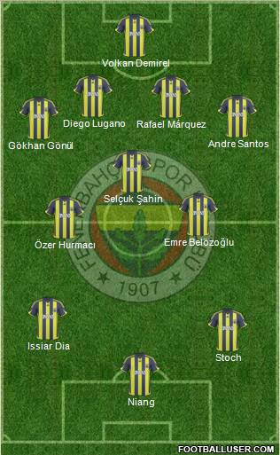 Fenerbahçe SK Formation 2010