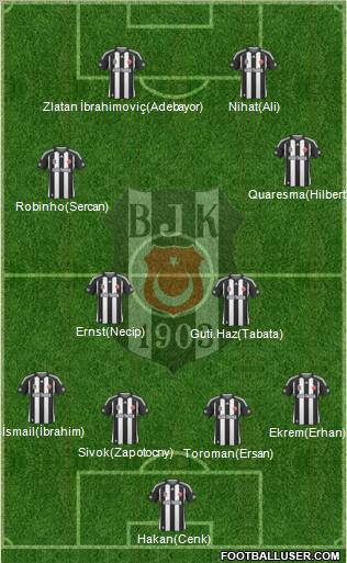 Besiktas JK Formation 2010