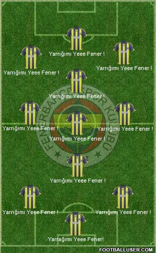Fenerbahçe SK Formation 2010