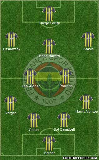 Fenerbahçe SK Formation 2010