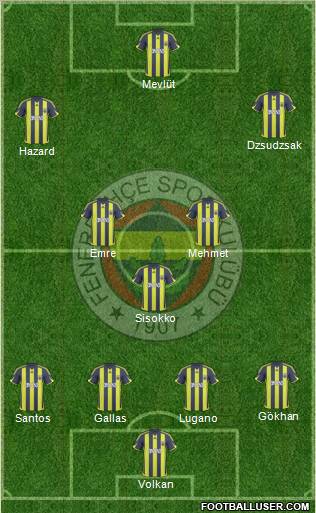 Fenerbahçe SK Formation 2010