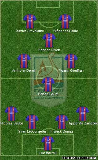 Stade Malherbe Caen Basse-Normandie football formation