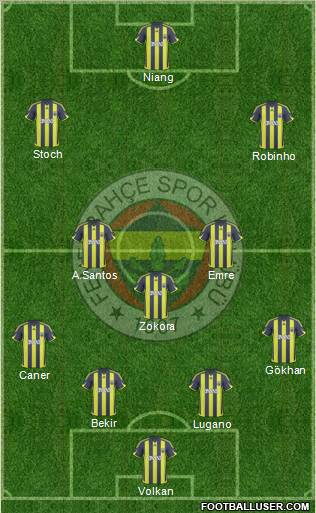 Fenerbahçe SK Formation 2010