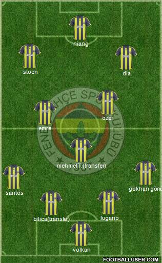 Fenerbahçe SK Formation 2010