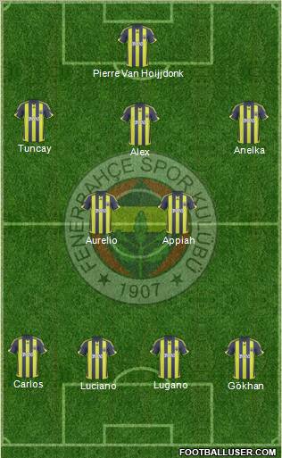 Fenerbahçe SK Formation 2010