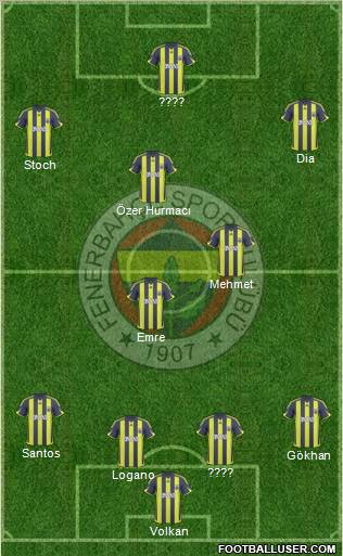 Fenerbahçe SK Formation 2010