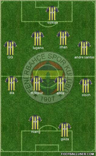 Fenerbahçe SK Formation 2010