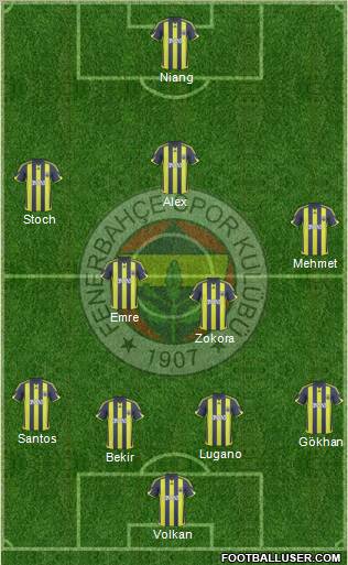 Fenerbahçe SK Formation 2010