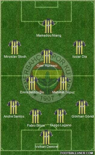 Fenerbahçe SK Formation 2010